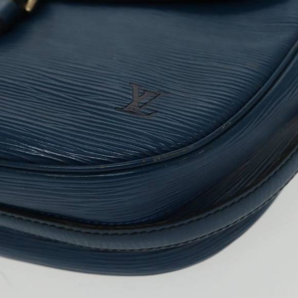 LOUIS VUITTON Epi June Feuille Shoulder Bag Blue M52155 LV Auth 100474 - Picture 14 of 16